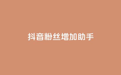 抖音粉丝增加助手 - 抖音粉丝增长攻略分享!  第1张