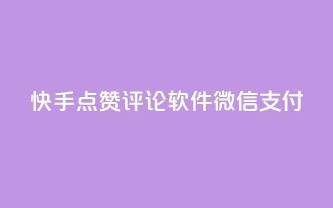 快手点赞评论软件微信支付,dy真人点赞抖音 - qq说说赞低价下单 免费领取qq黄钻自助网  第1张