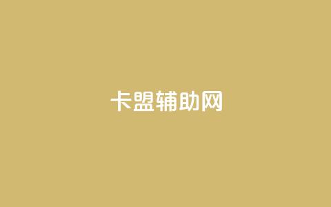 卡盟辅助网 - 卡盟辅助网络平台新体验与服务解析~  第1张