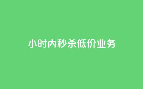 24小时内秒杀低价KS业务  第1张 24小时内秒杀低价KS业务  第1张