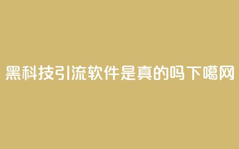黑科技引流软件是真的吗  第1张