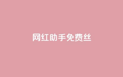 网红助手免费丝 - 抖币充值官网  第1张