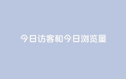 今日访客和今日浏览量,q赞助手最新版下载 - qq绝版名片代码大全 抖音下单24小时  第1张