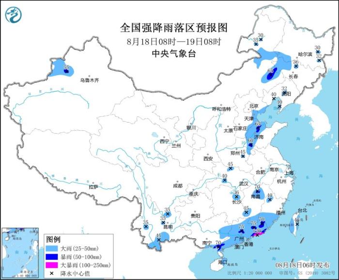 华北东部东北地区等地有较强降水 江南华南等地有分散性暴雨  第2张