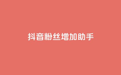 抖音粉丝增加助手 - 抖音粉丝增长攻略分享! 第1张 抖音粉丝增加助手 - 抖音粉丝增长攻略分享! 第1张