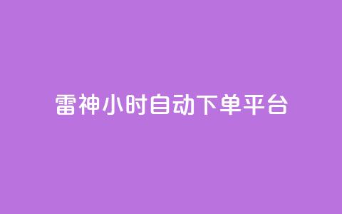 雷神24小时自动下单平台,王者荣耀卡盟全网最低价稳定卡盟 - 拼多多无限助力神器免费 拼多多差0.01积分后面是什么  第1张