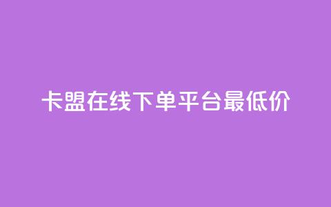 卡盟在线下单平台最低价 - 最低价在线下单平台推荐~ 第1张 卡盟在线下单平台最低价 - 最低价在线下单平台推荐~ 第1张