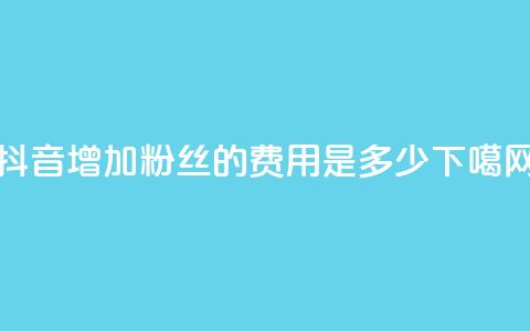 抖音增加100粉丝的费用是多少 第1张 抖音增加100粉丝的费用是多少 第1张