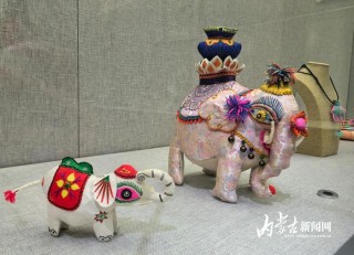 沿黄九省区民间工艺美术精品展在内蒙古美术馆开展