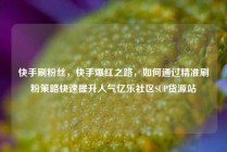 快手刷粉丝,快手爆红之路,如何通过精准刷粉策略快速提升人气亿乐社区SUP货源站
