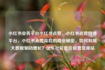 小红书业务平台小红书点赞,小红书点赞网络平台,小红书点赞背后的商业秘密,如何利用大数据驱动增长?亿乐社区低价自营货源站