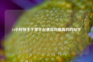 24小时快手下单平台便宜吗是真的吗知乎