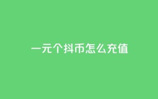 一元10个抖币怎么充值 - 全网最低价业务平台快手业务