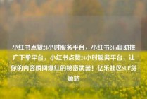 小红书点赞24小时服务平台,小红书24h自助推广下单平台,小红书点赞24小时服务平台,让你的内容瞬间爆红的秘密武器!亿乐社区SUP货源站