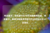 纯流量卡,纯流量卡无号码全国通用流量,纯流量卡,解锁无限畅享的数字生活亿乐社区SUP货源站