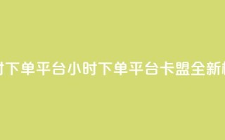 卡盟24小时下单平台QQ(24小时QQ下单平台卡盟，全新标题优化)