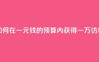 如何在一元钱的预算内获得一万访客？