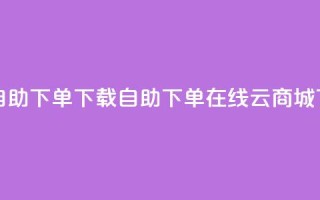 ks买赞自助下单下载 - 自助下单在线云商城