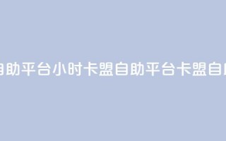 24小时卡盟自助平台(24小时卡盟自助平台 → 卡盟自助平台优势)