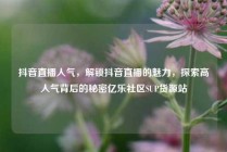 抖音直播人气,解锁抖音直播的魅力,探索高人气背后的秘密亿乐社区SUP货源站