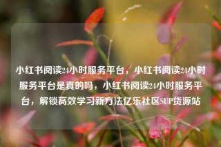 小红书阅读24小时服务平台，小红书阅读24小时服务平台是真的吗，小红书阅读24小时服务平台，解锁高效学习新方法亿乐社区SUP货源站