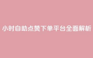 24小时自助点赞下单平台全面解析