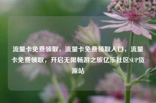 流量卡免费领取，流量卡免费领取入口，流量卡免费领取，开启无限畅游之旅亿乐社区SUP货源站