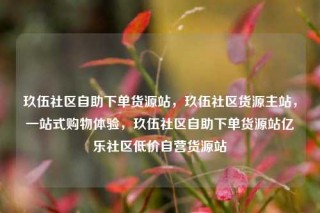 玖伍社区自助下单货源站,玖伍社区货源主站,一站式购物体验,玖伍社区自助下单货源站亿乐社区低价自营货源站