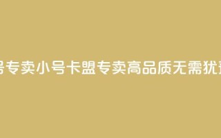 卡盟qq小号专卖 - qq小号卡盟专卖-高品质无需犹豫！