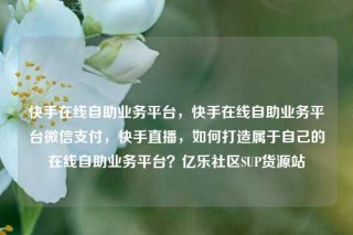 快手在线自助业务平台，快手在线自助业务平台微信支付，快手直播，如何打造属于自己的在线自助业务平台？亿乐社区SUP货源站