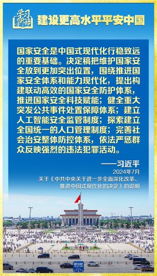 学习新语|领悟“七个聚焦”:建设更高水平平安中国