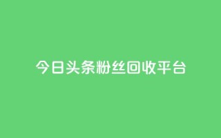 今日头条粉丝回收平台,1元涨100赞快手网站 - 拼多多充抖音为什么还贵点 - qq空间人气自助
