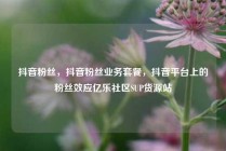抖音粉丝，抖音粉丝业务套餐，抖音平台上的粉丝效应亿乐社区SUP货源站