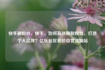 快手刷粉丝，快手，如何高效刷取粉丝，打造个人品牌？亿乐社区低价自营货源站