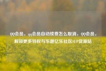 QQ会员，qq会员自动续费怎么取消，QQ会员，解锁更多特权与乐趣亿乐社区SUP货源站