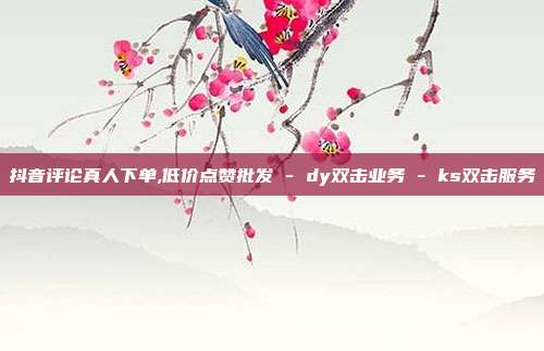 抖音评论真人下单,低价点赞批发 - dy双击业务 ks双击服务  第1张